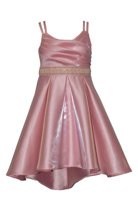 Kids' Draped Bodice Mikado Party Dress (Big Kid)