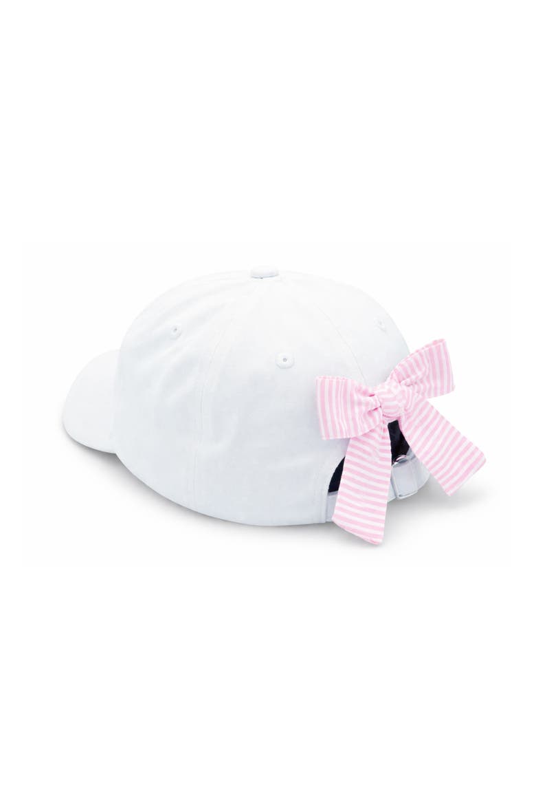 Women's Gigi Bow Baseball Hat, Alternate, color, White/Pink