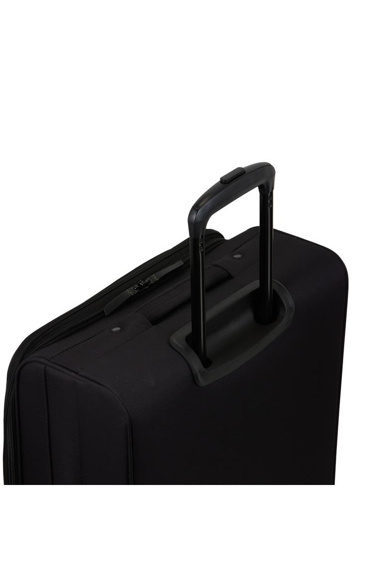 Reborn 3 Piece Softside Luggage Set with Expansion, Alternate, color, Black