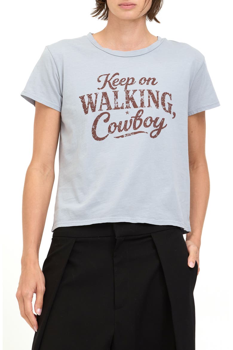 Keep Walking Graphic T-Shirt, Main, color, SMOKEY BLUE