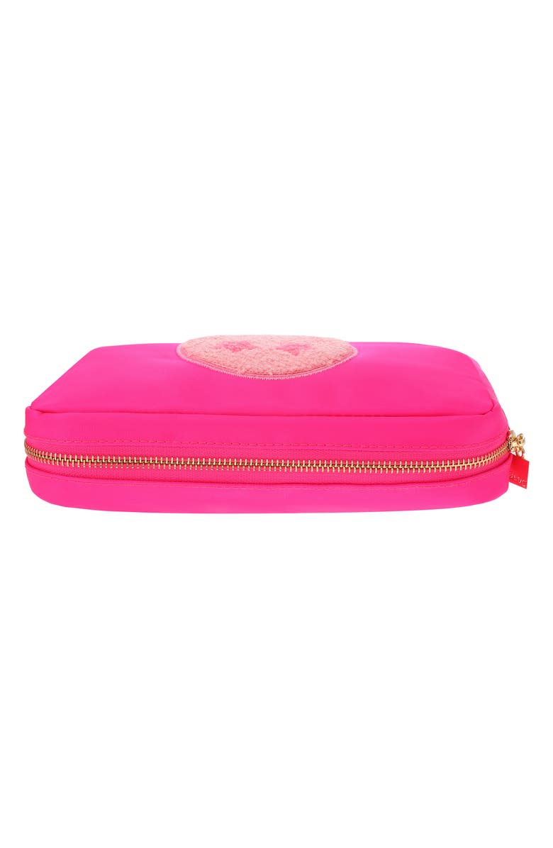 Bloc Bags Medium Smiley Cosmetics Bag, Alternate, color, Hot Pink