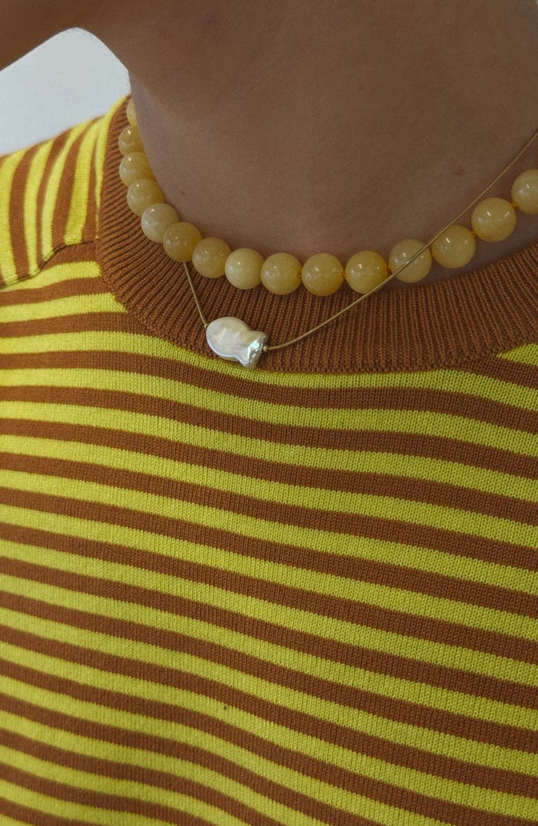 Joiana Jewelry Mini Mello Necklace, Alternate, color, Clementine