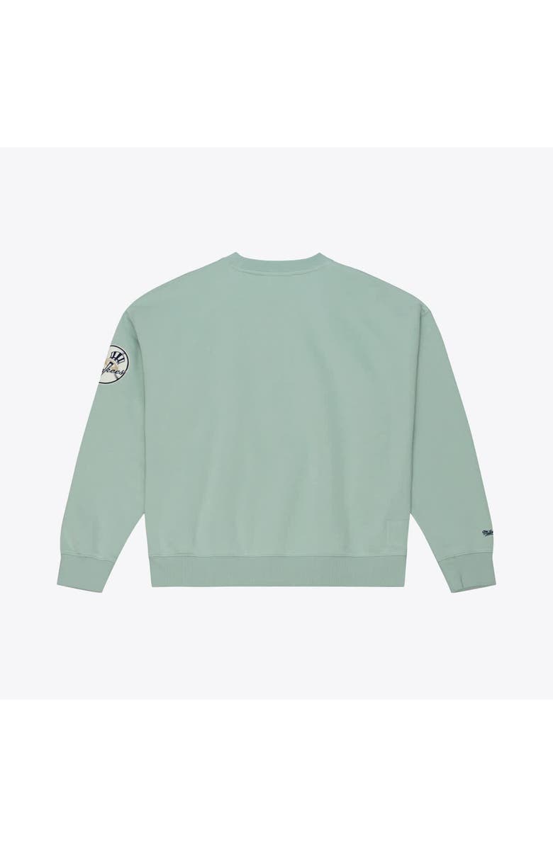 Mitchell & Ness Women's Mitchell & Ness  Green New York Yankees Yacht Rock Sweatshirt, Alternate, color, Green