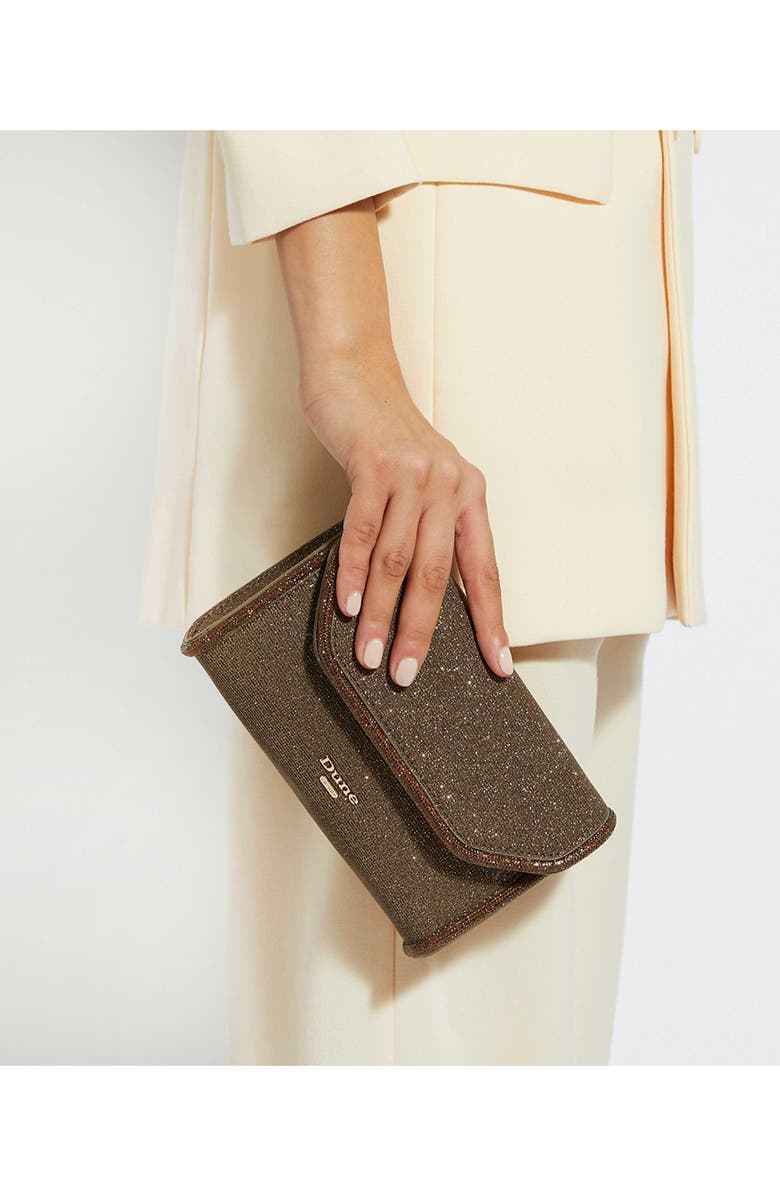 Dune London Bellini Clutch, Alternate, color, Bronze