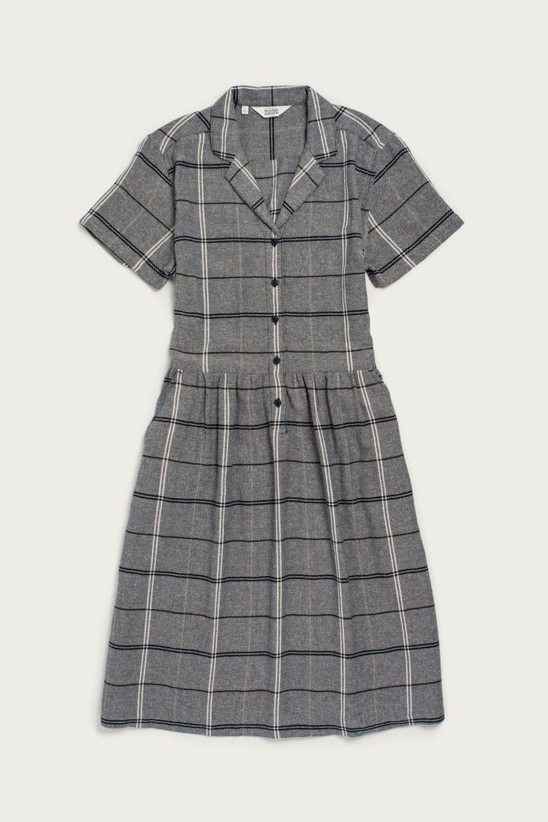 Ruby Shirt Dress, Main, color, Overcast Grid