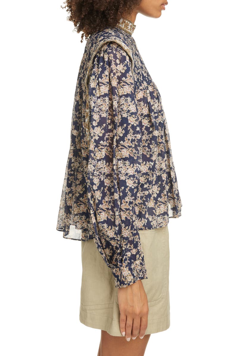 Isabel Marant Étoile Vega Pleated Shirt, Alternate, color, 
