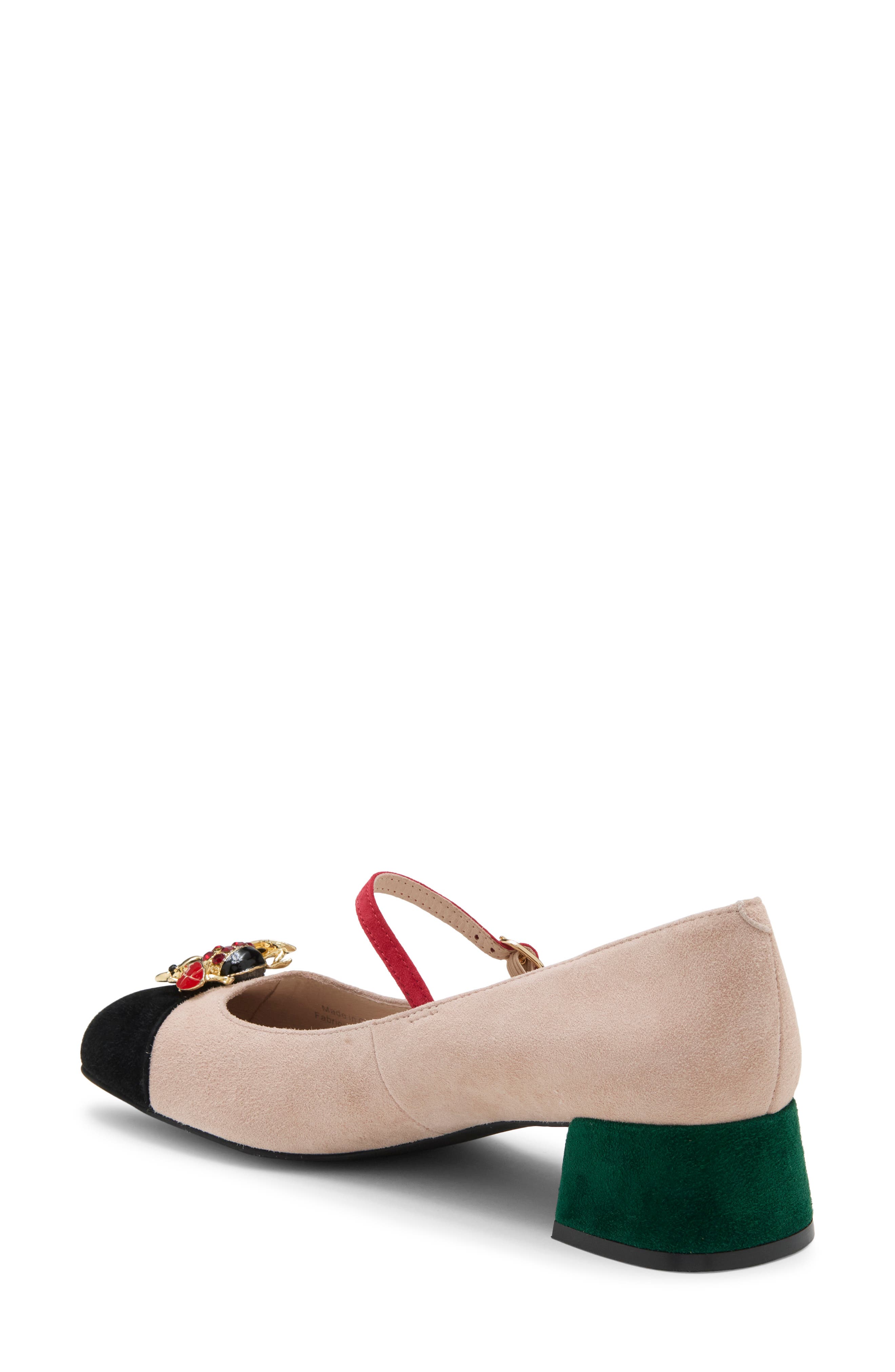 Jitterbug Mary Jane Pump, Alternate, color, IVORY BLACK SUEDE COMBO