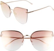 TOM FORD Ingrid 60mm Cat Eye Sunglasses