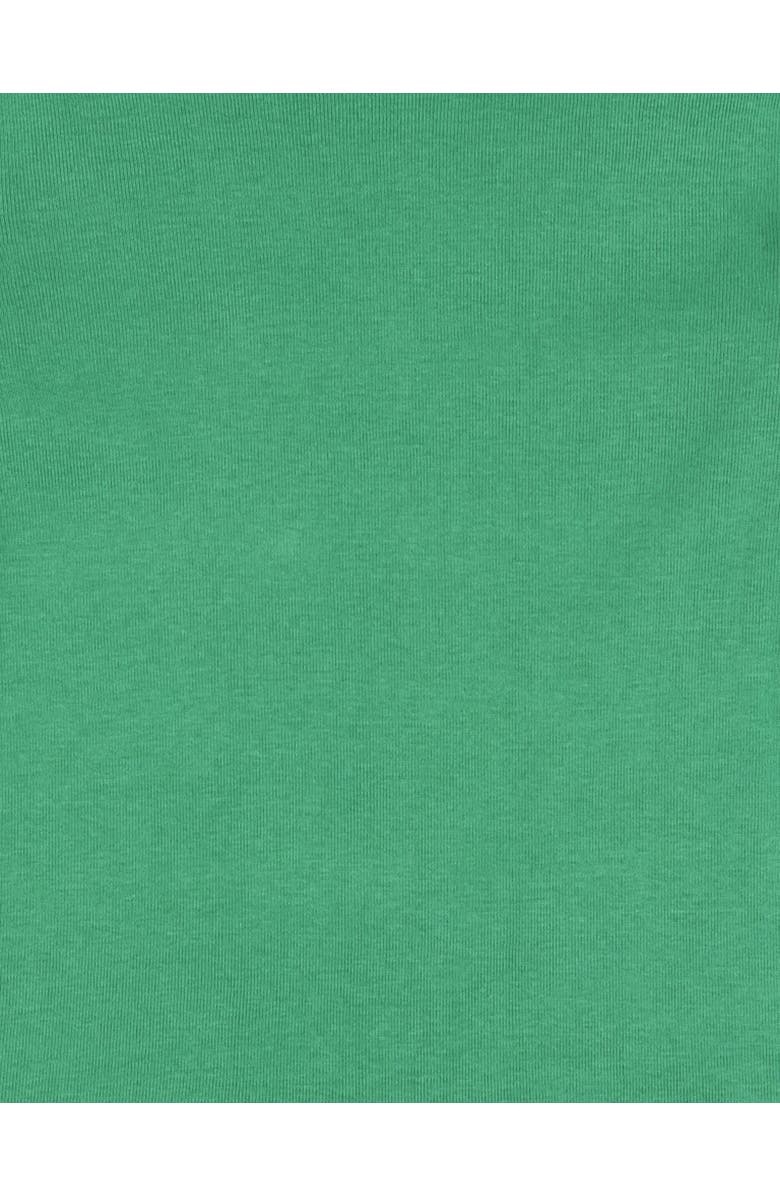 Leveret Kids Long Sleeve T-Shirt, 100% Cotton, Solid Colors, Alternate, color, Green