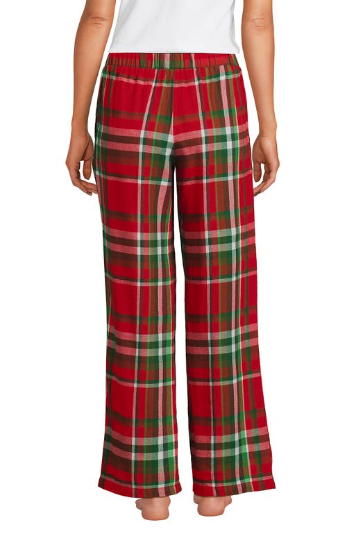 Lands' End Print Flannel Pajama Pants In Multi