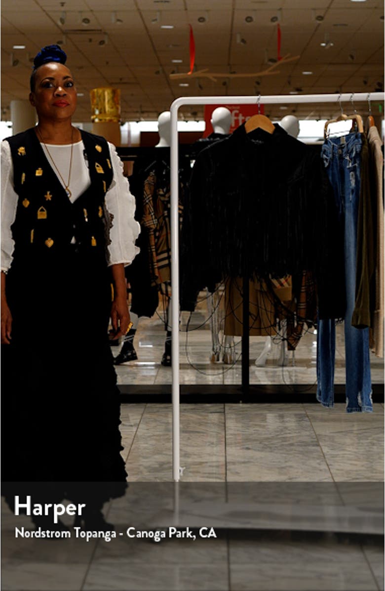 Fringe Crop Faux Leather Jacket, sales video thumbnail