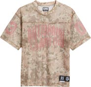 Billionaire Boys Club Varsity Logo Camo Print Mesh T-Shirt