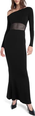 Favorite Daughter The Hold Me Asymmetric Long Sleeve Dress