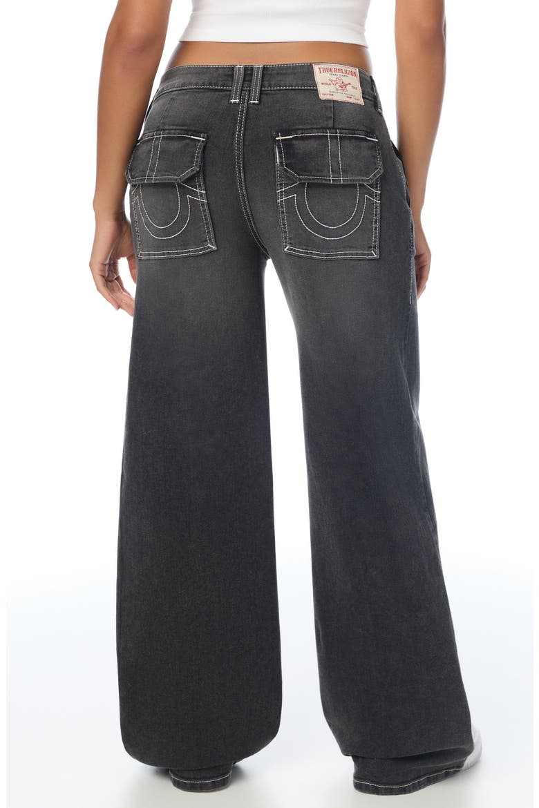 Seamed Baggy Jeans, Alternate, color, SADDLE UP WASH
