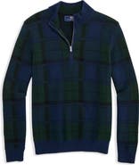 vineyard vines Kids' Boathouse Plaid Quarter-Zip Pullover