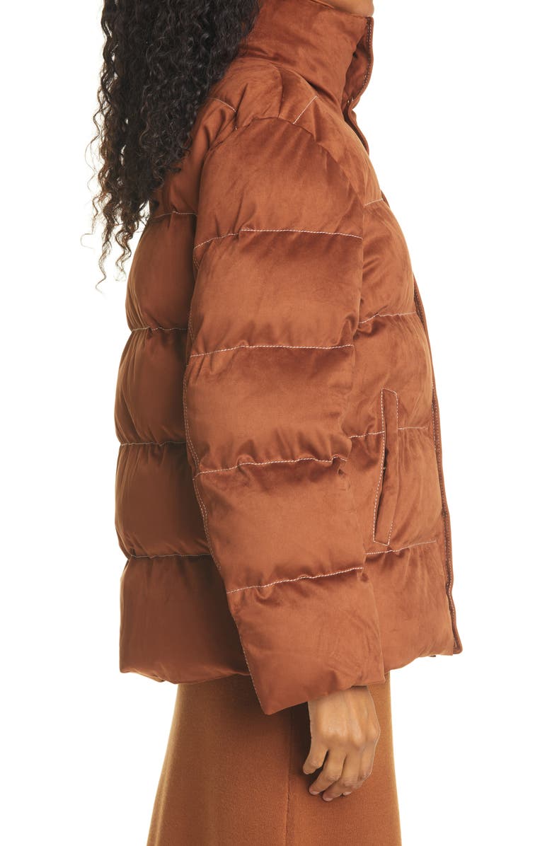 STAUD Ace Stand Collar Puffer Coat, Alternate, color, 