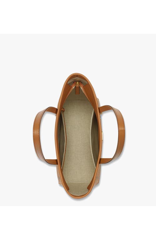 Mcm Toni Top-zip Shopper In Brown