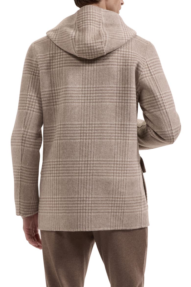 Wool Blend Hooded Toggle Coat, Alternate, color, TAUPE