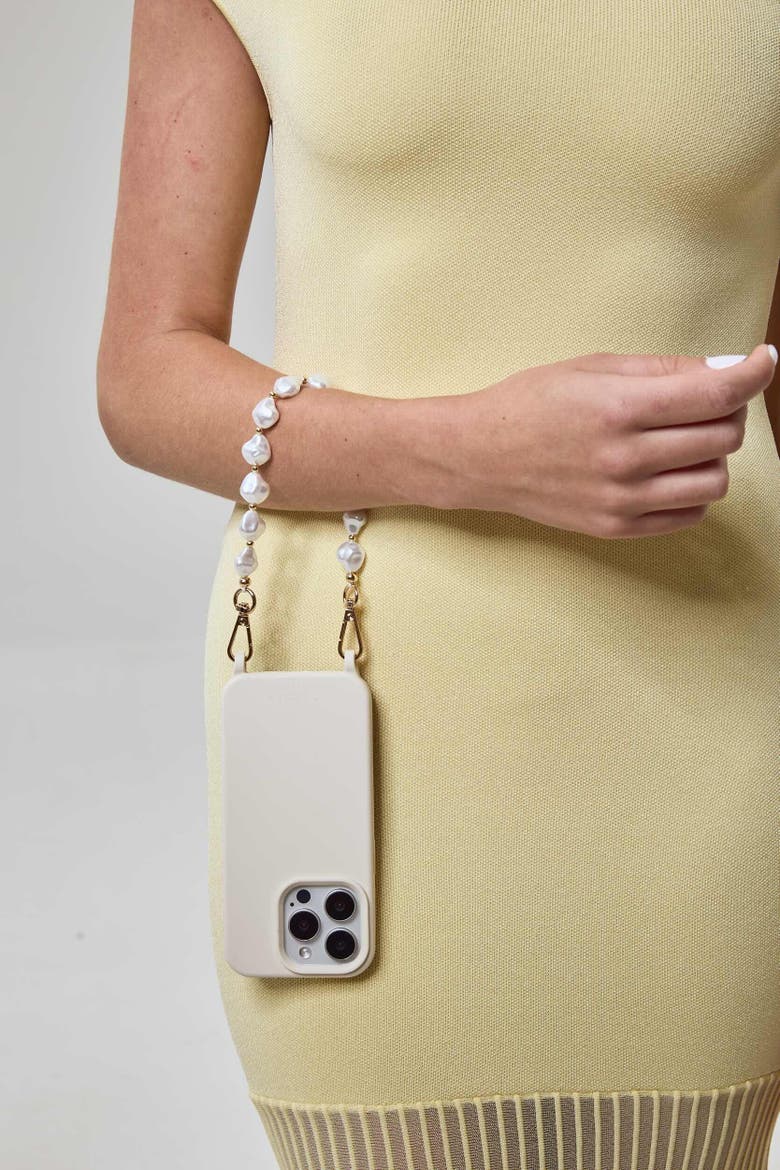 Lune Baroque Pearl Phone Chain Set, Alternate, color, Ivory - iPhone 17 Pro