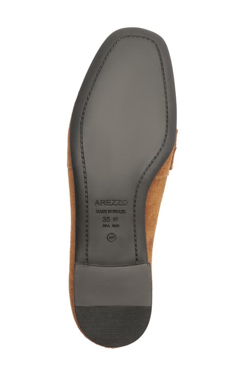 Arezzo Logan Penny Loafer In Brown