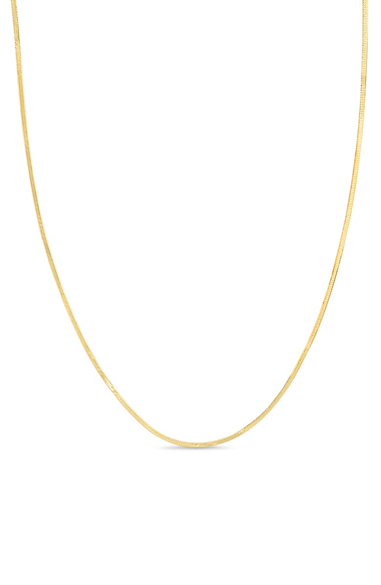 Bony Levy 14K Gold 1mm Herringbone Chain Necklace, Main, color, 14K Yellow Gold