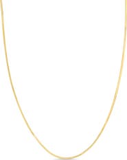 Bony Levy 14K Gold 1mm Herringbone Chain Necklace