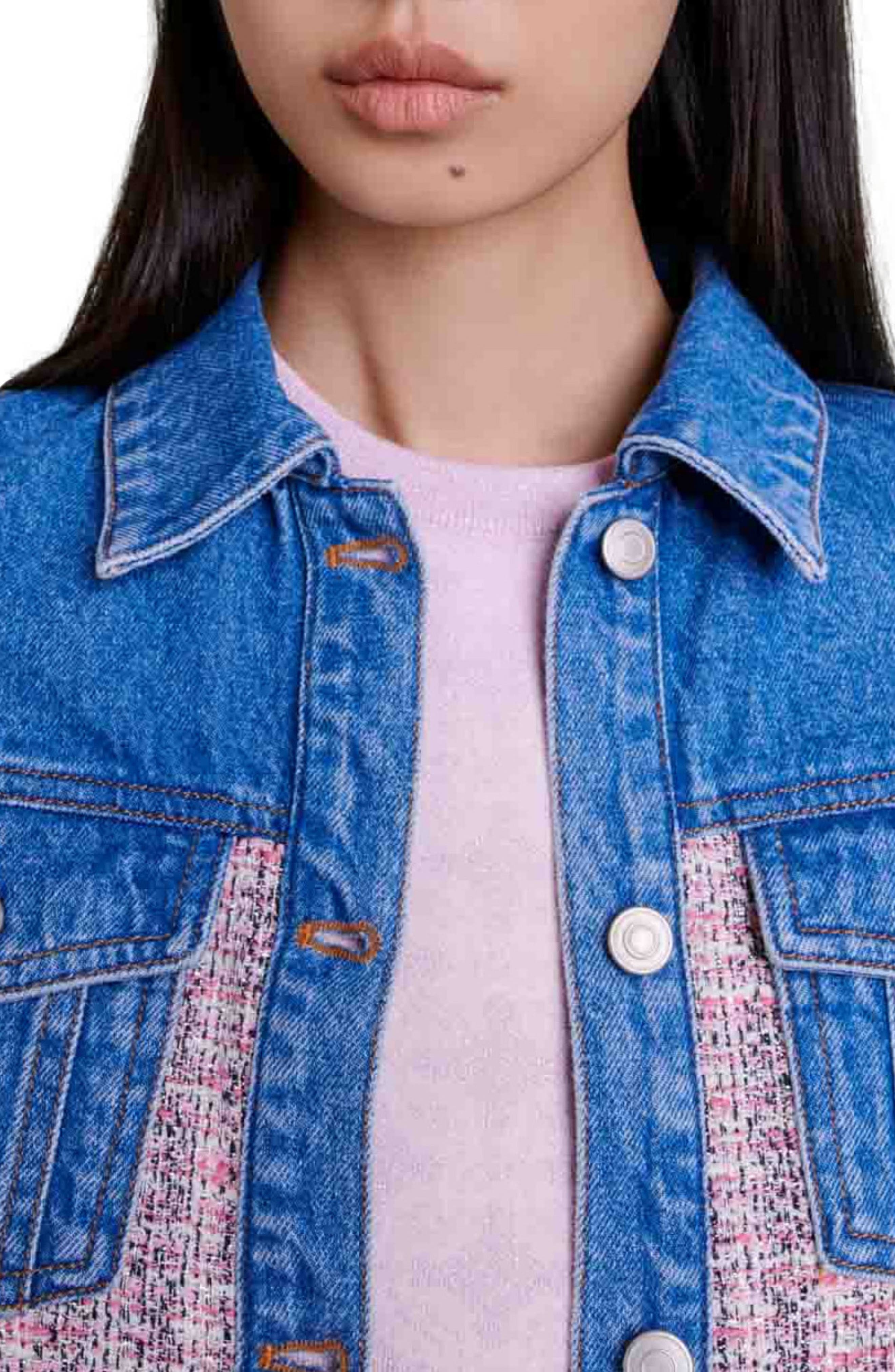 maje Batri Mixed Media Jacket (Women) | Nordstromrack