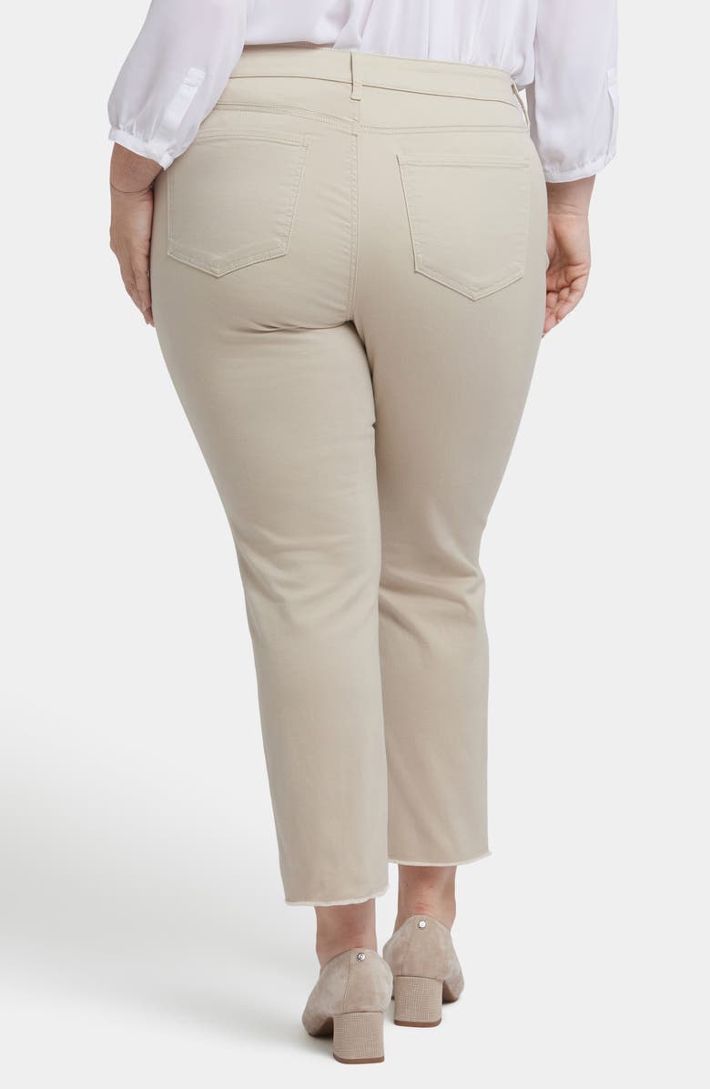 NYDJ Marilyn Frayed Ankle Straight Leg Jeans, Alternate, color, Feather