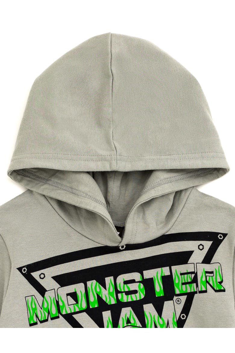 Fleece 2-Piece Hoodie and Pants Set, Alternate, color, Grey Grave Digger