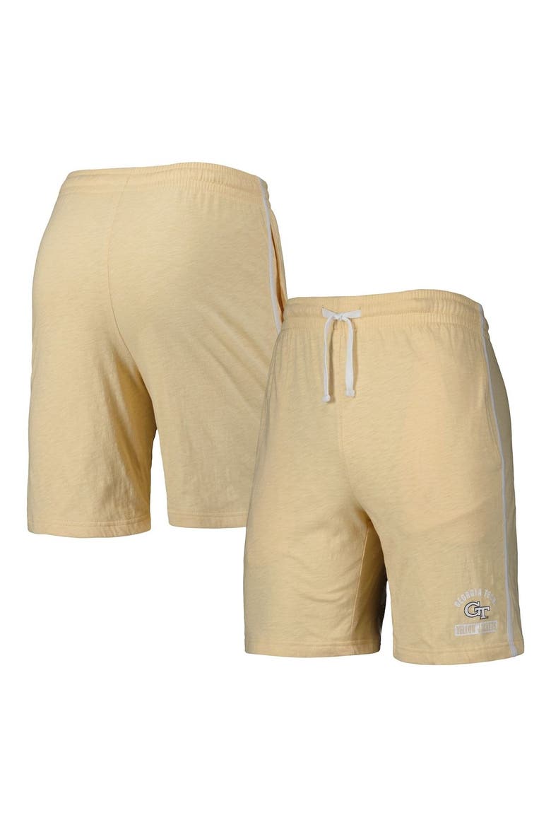 Men's Colosseum Gold Georgia Tech Yellow Jackets Thunder Slub Shorts, Main, color, Gold