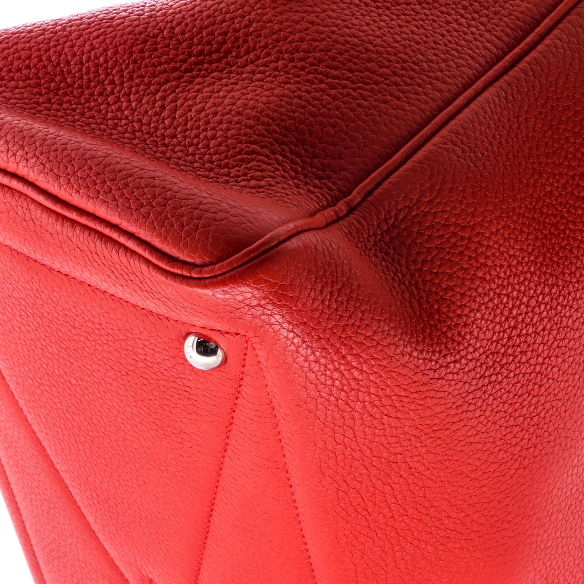 Pre-Owned Hermes Victoria II Bag Clemence 35, Alternate, color, Rouge Vif