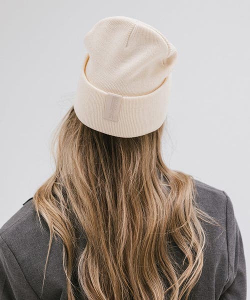 Gigi Pip Shay Soft Knit Beanie In Cream
