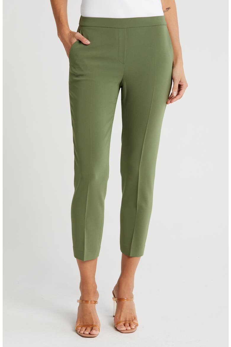 Treeca Pull-On Trousers, Main, color, BRIGHT OLIVE