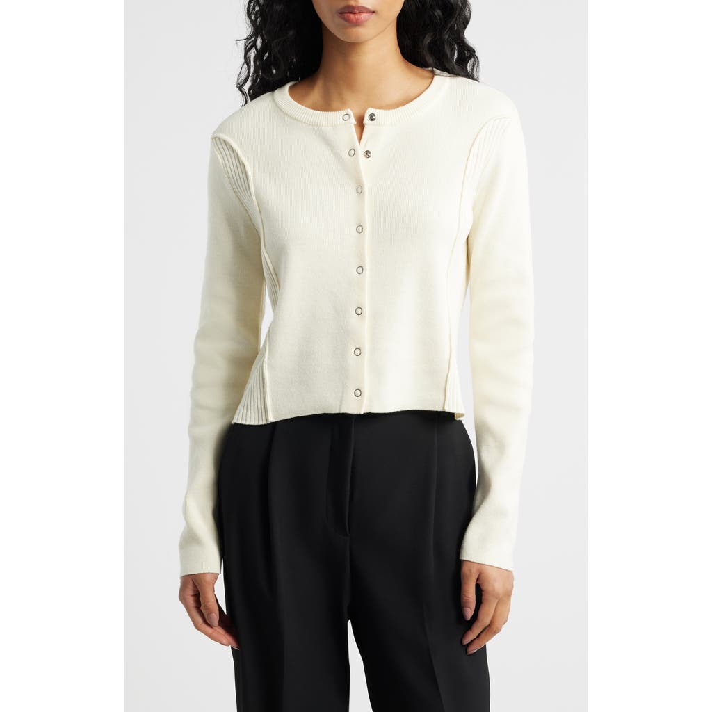 Mango Karen Cotton Blend Cardigan In Brown