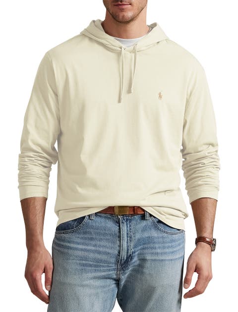 Big & Tall Jersey Hooded Long-Sleeve T-Shirt