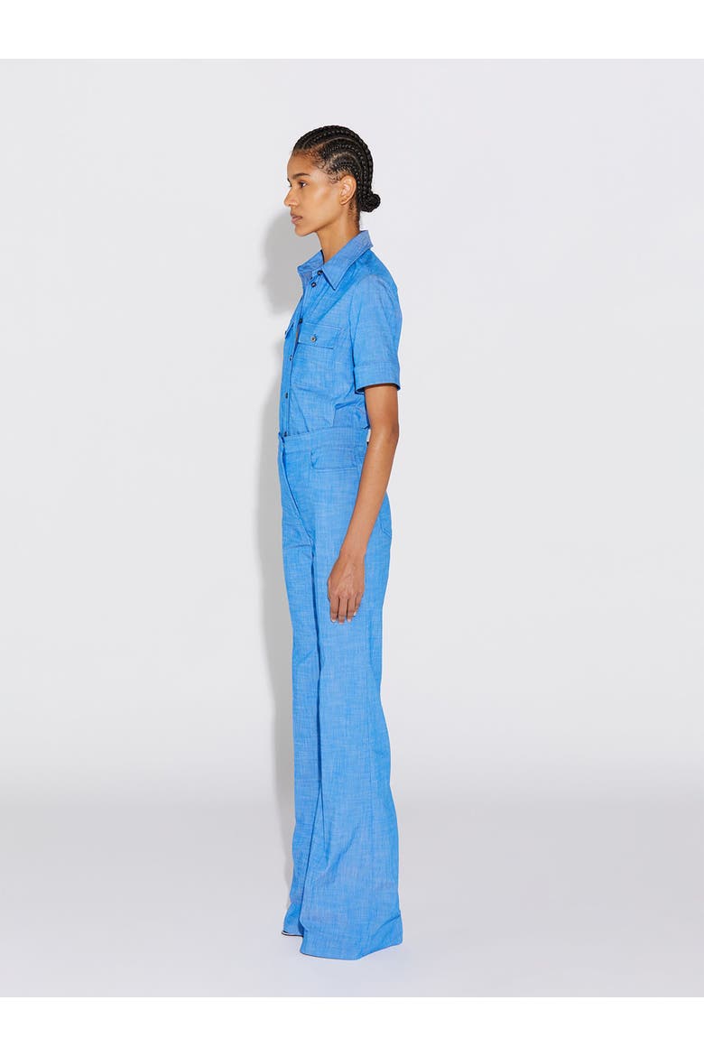 Vesper Stretch denim poplin shirt, Alternate, color, Blue
