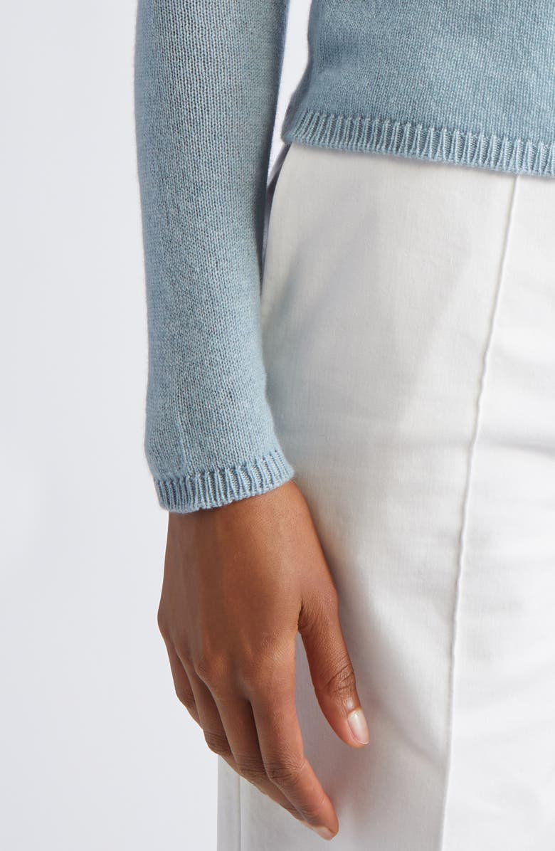 Eleventy Fine Gauge Cashmere Sweater, Alternate, color, Aqua