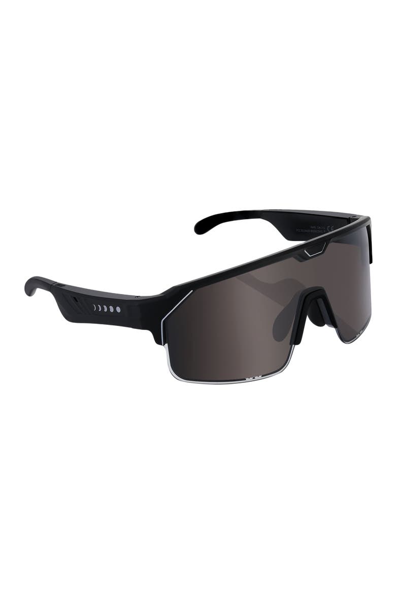 Music Shield Slider HVL Sunglasses, Alternate, color, Smoke Lenses