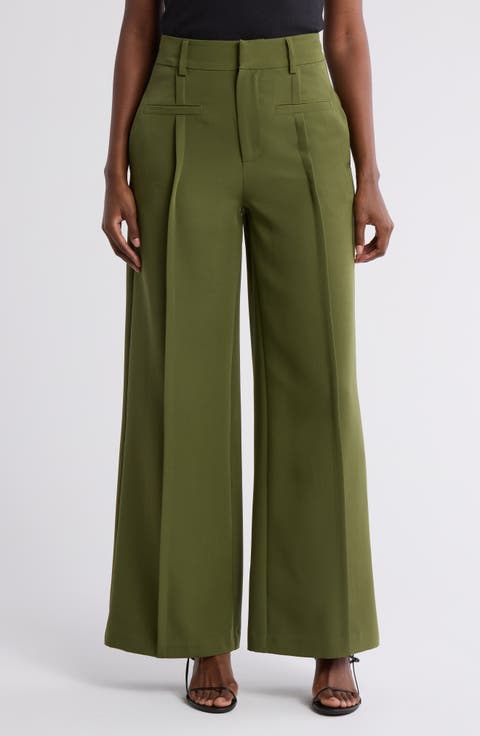 Women's Green Work Pants & Trousers | Nordstrom Rack
