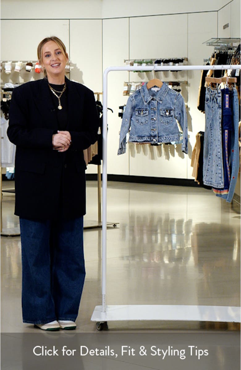 Kids' Bejeweled Denim Jacket, sales video thumbnail