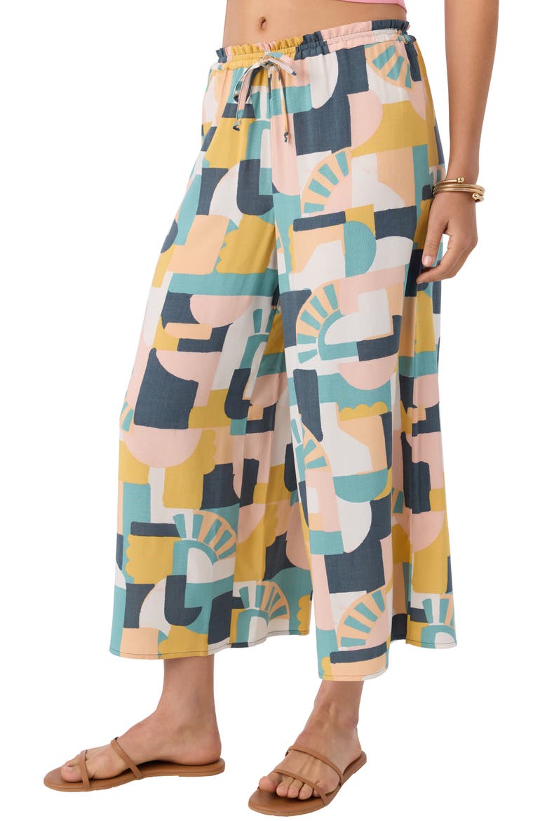 Murrie Crop Drawstring Pants, Alternate, color, MULTI COLORED