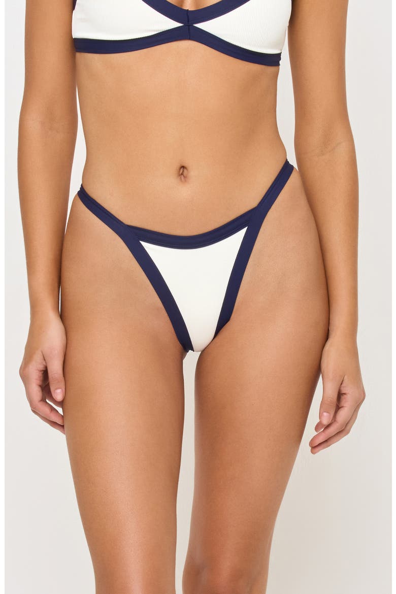 Mackenzie Bitsy Bikini Bottoms, Main, color, MIDNIGHT/ CREAM