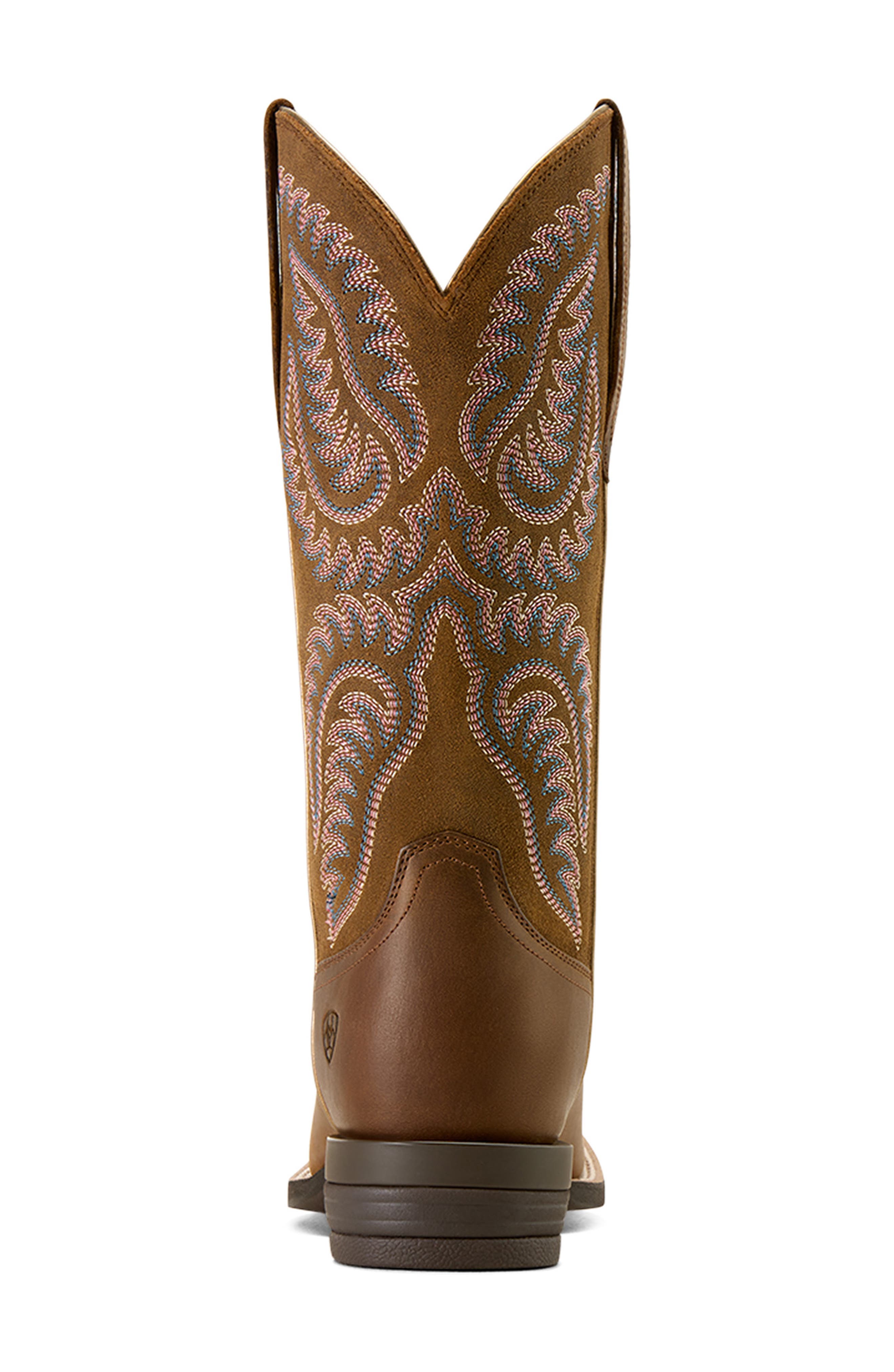 Cattle Caite Wide Square Toe Western Boot, Alternate, color, DISTRESSED BROWN