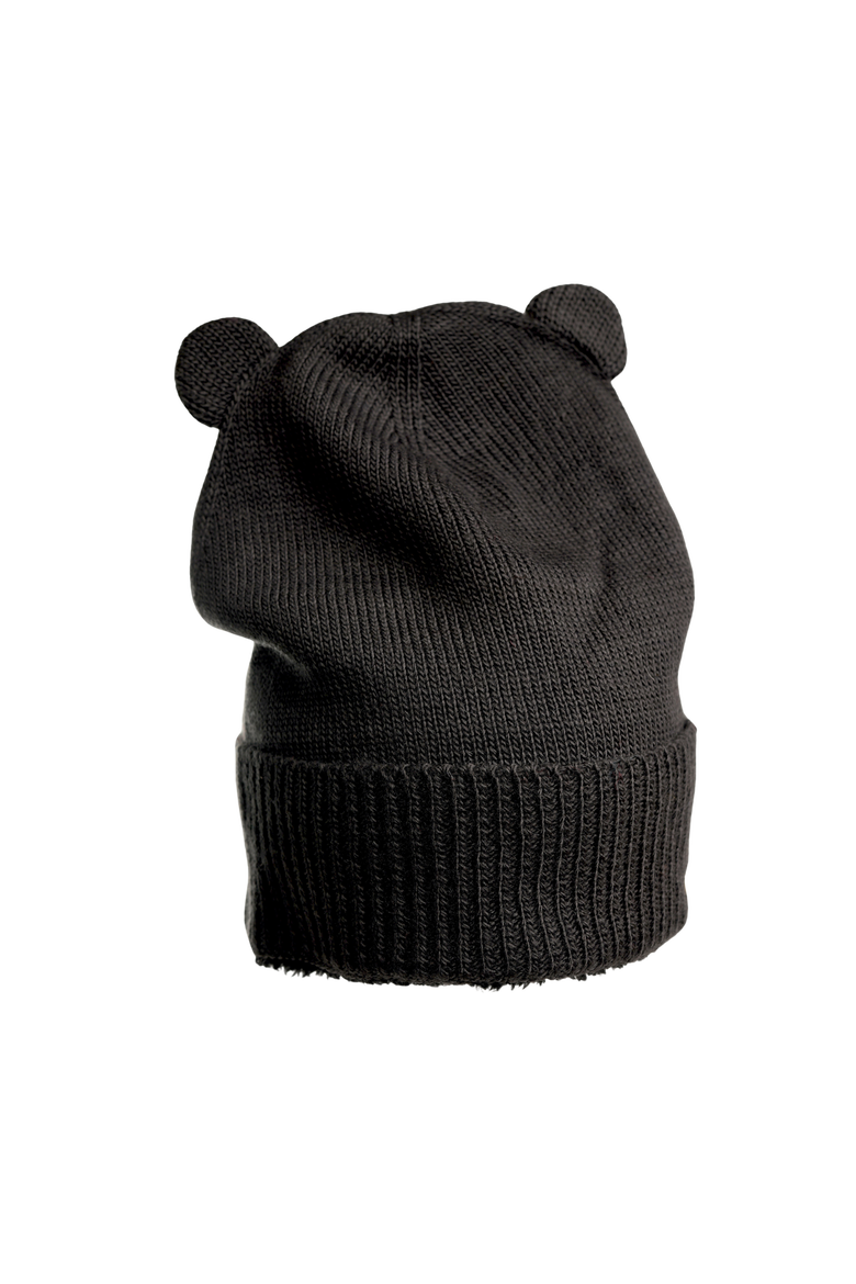 Bear Cub Ears Hat, Main, color, Black