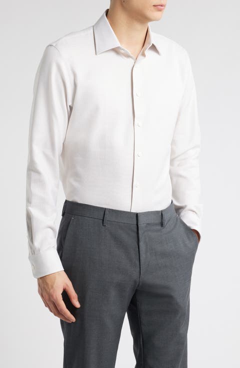 Premium Non-Iron Trim Fit Dress Shirt (Regular, Big & Tall)