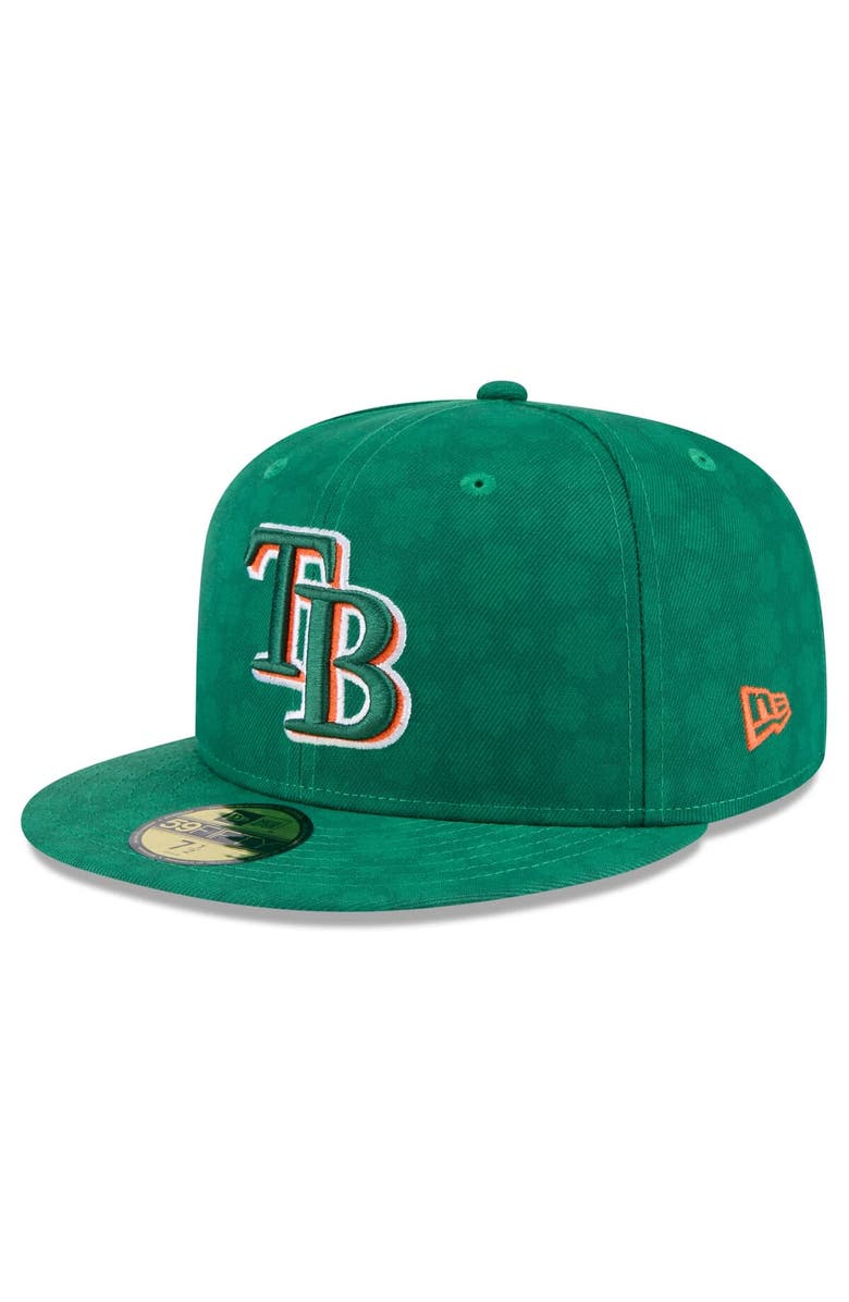New Era Men's New Era Kelly Green Tampa Bay Rays St. Patrick's Day 59FIFTY Fitted Hat, Main, color, 