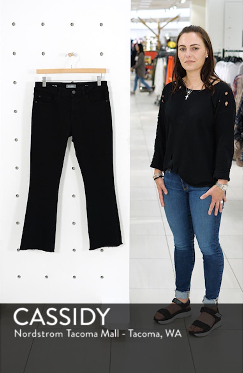 Bridget Instasculpt High Waist Crop Bootcut Jeans, sales video thumbnail