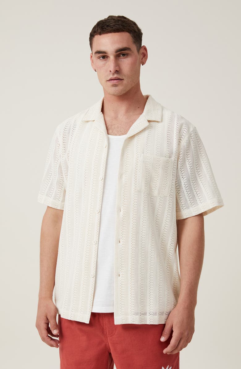 Cotton On Palma Cotton Camp Shirt, Alternate, color,