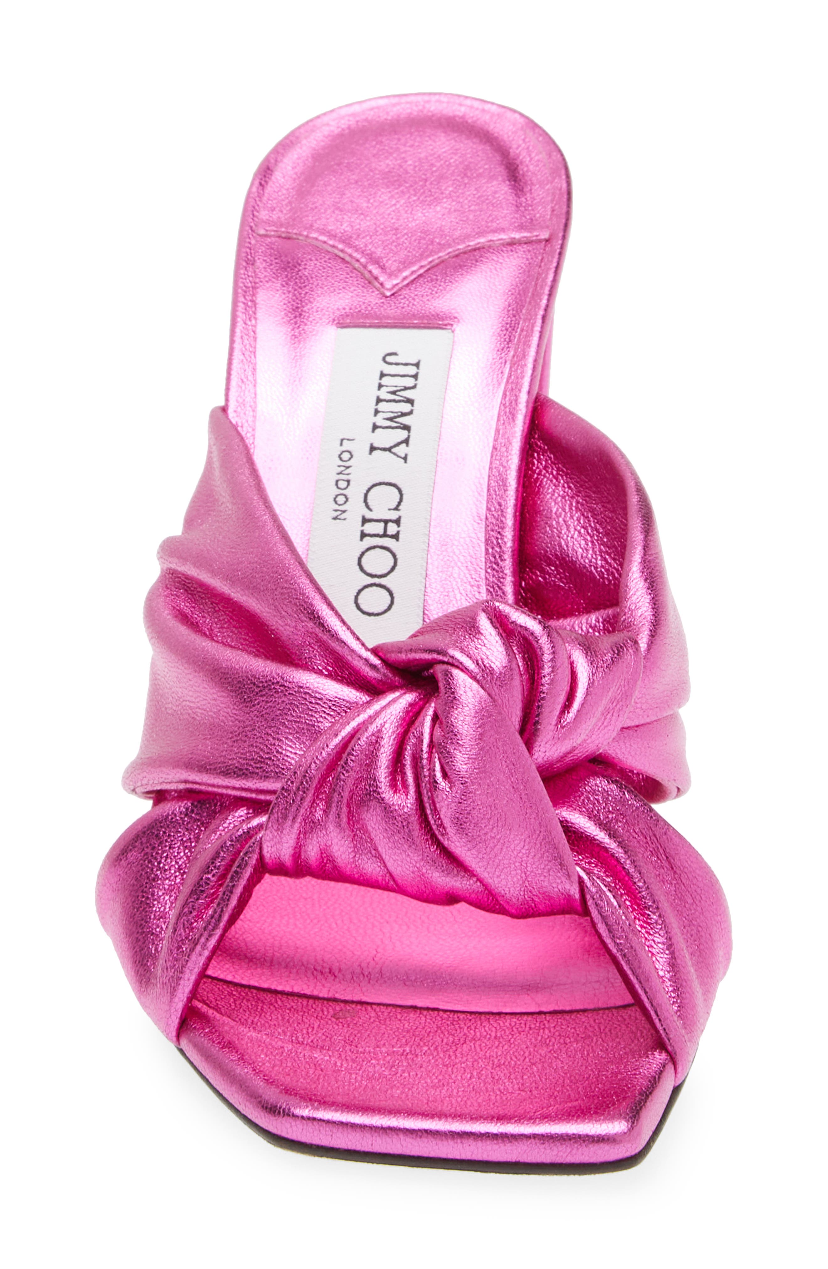 Jimmy Choo Avenue Square Toe Slide Sandal, Alternate, color, 