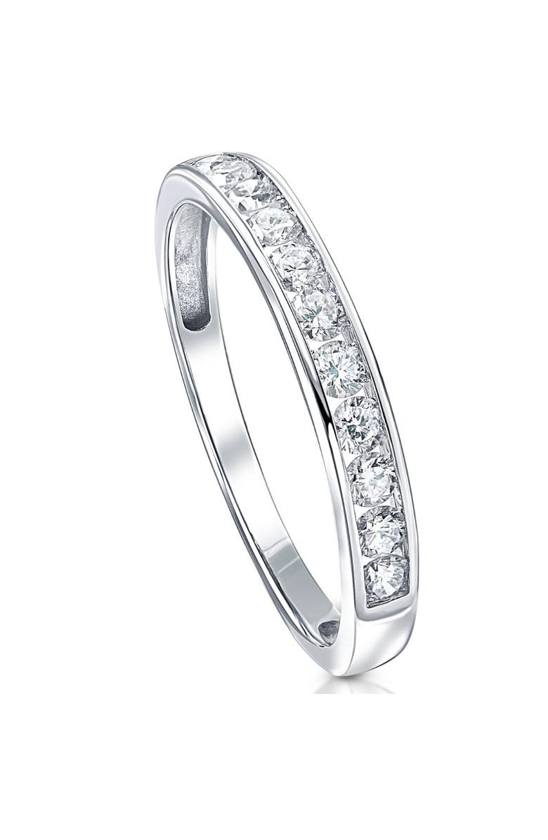 Bliss Diamond 1/2 Ct Diamond Channel Set Wedding Ring 10k Gold, Alternate, color,
